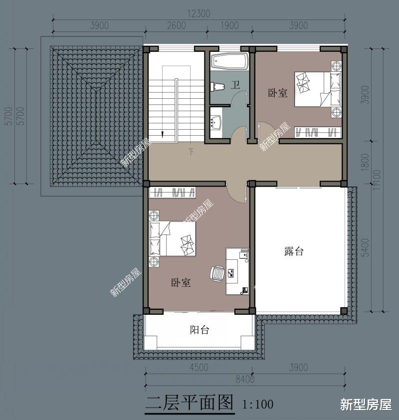 |2021年回农村建房，分享4套带架空层的图纸，再也不用怕发大水了