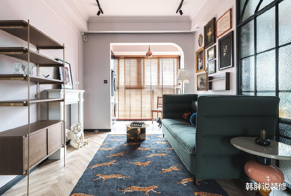 韩胖说装修|70㎡法式小两房，大胆运用玻璃墙当隔断，效果比100㎡还敞亮通透