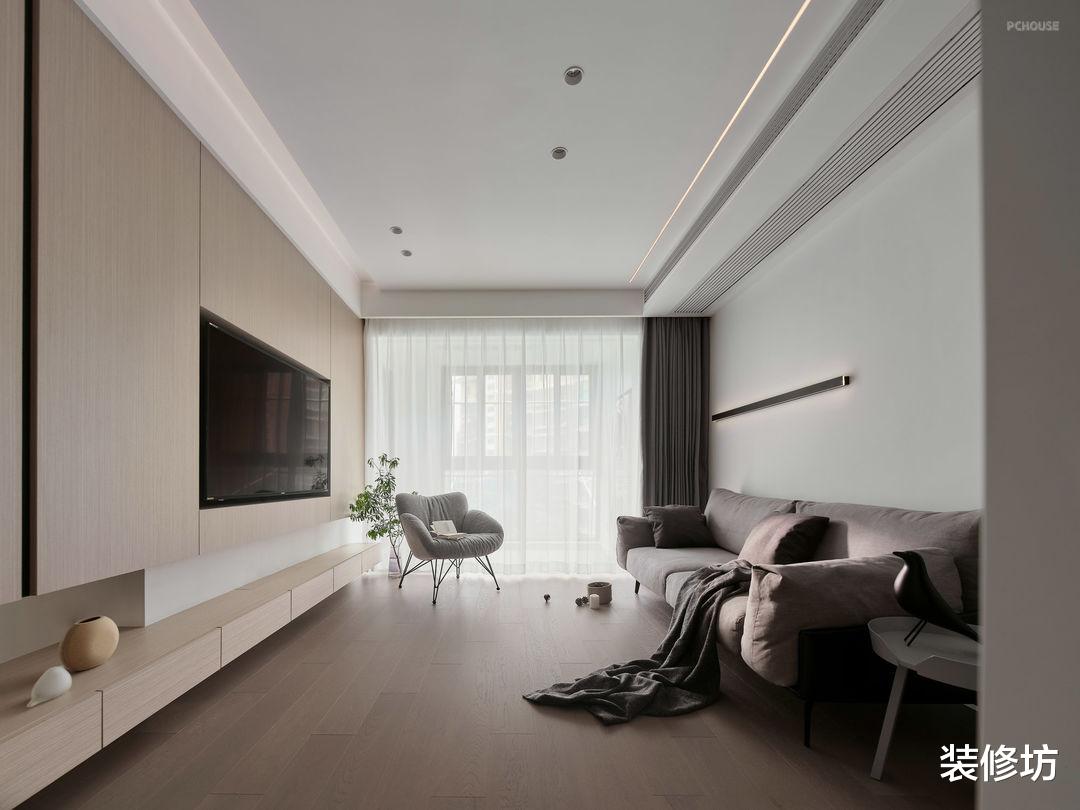 现代简约风，转角悬空柜，增加收纳空间方便打扫