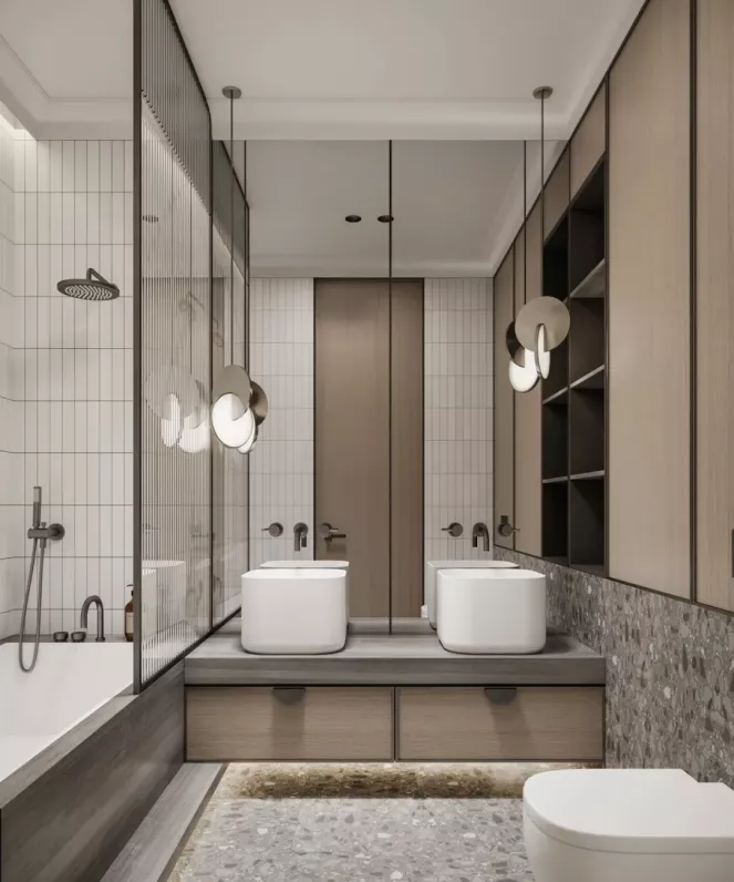 案例赏析丨这个105㎡素雅三居室，拥有很耐看的中性风