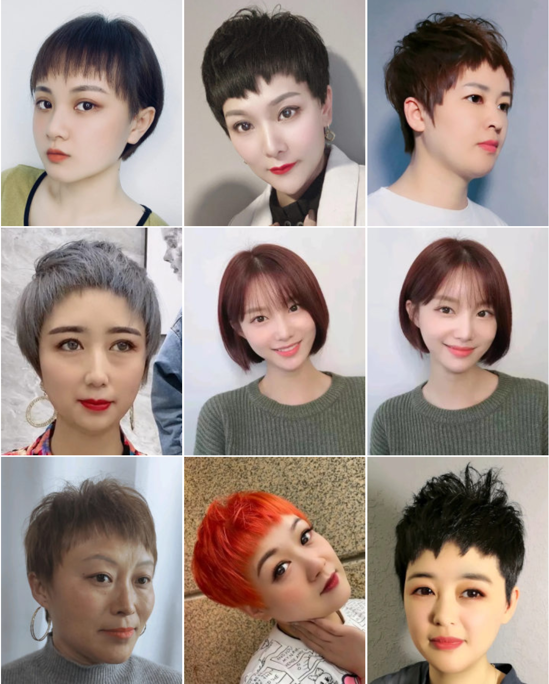 镜子发型|8月女发大全,有长有短任你选,利落时尚大不一样