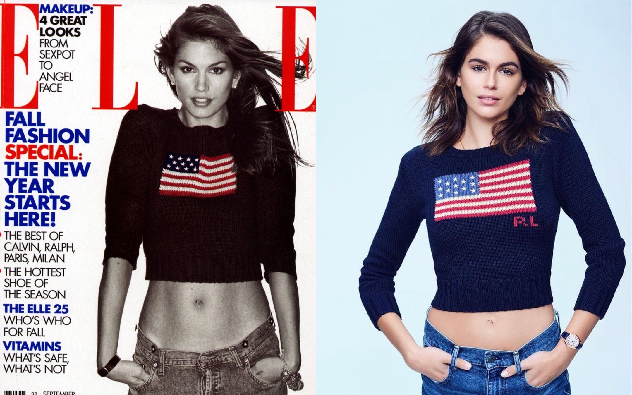 杨超越|太像了!辛迪·克劳馥女儿登杂志封面,与27年前的妈妈如孪生姐妹