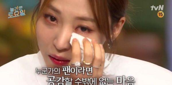 文星伊|手机背景是太妍 MAMAMOO玟星见到本人哭出来：后悔坐她旁边了