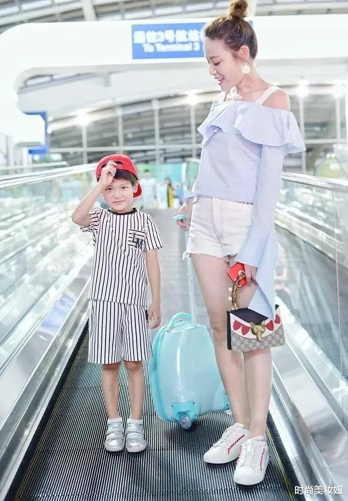 Angelababy|田亮老婆淡妆抗住原镜头，穿露肩衣减龄时髦，天然颜值真有底气