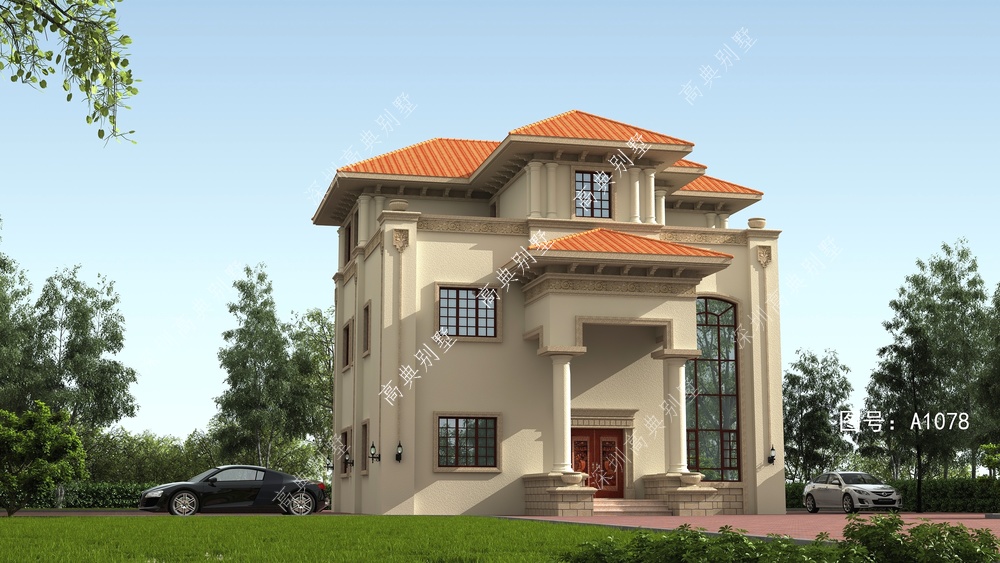 欧式风格的农村别墅，2022年要盖的房子快点赞收藏，留作建房用！