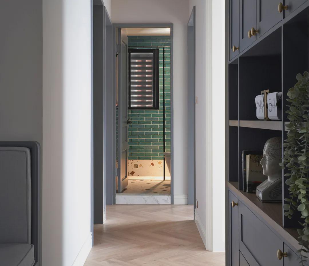 一家四口99㎡三居，轻奢风+奶茶色+灰蓝调，优雅极致的浪漫美家！