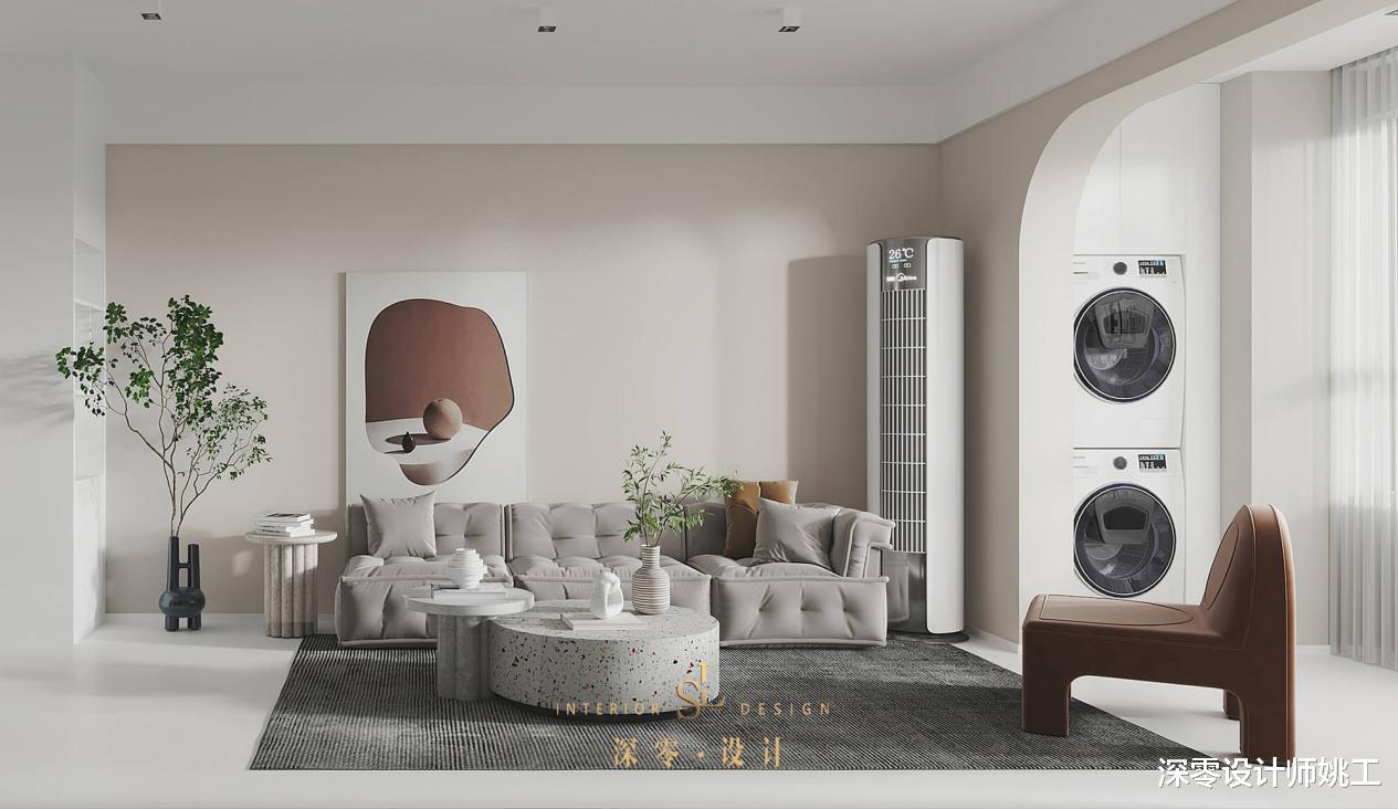 电视背景墙看着太单调了,加入灯带,装饰画等元素,漂亮又上档次