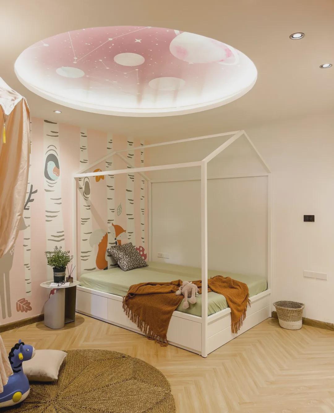 我心动的有娃之家长这样,108㎡复古独特,全屋一尘不染极度舒适