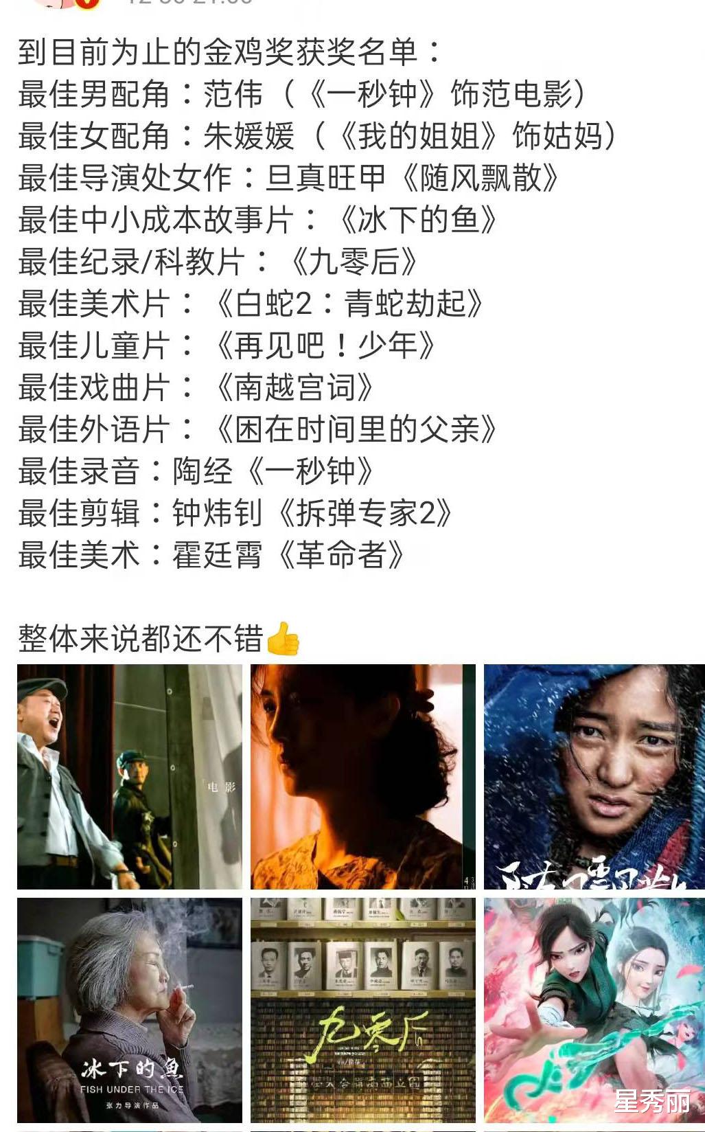 金鸡奖|金鸡奖不管提名有多离谱，最后公布的结果还真的没一个不靠谱