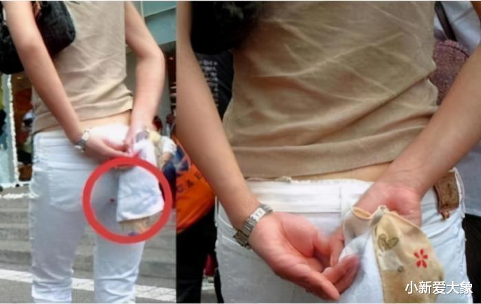 |“姑娘，你还是别穿白长裤了，拿手帕也挡不住了！”哇哈哈哈