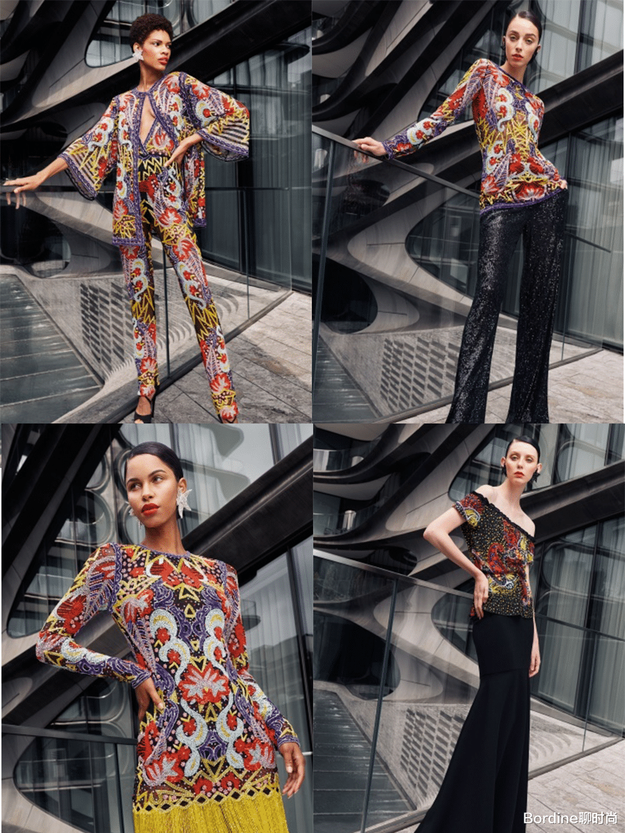 Bordine聊时尚|Naeem Khan 2021春夏，华丽精致的设计与简洁廓形的融合，还有刺绣工艺为其加分
