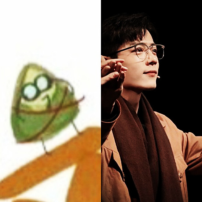 肖战|肖战手绘“粽子”比去年多了1个，粽子表情各异，被解读出多个角色