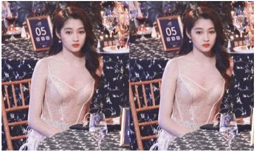 关晓彤|关晓彤到底多“大胆”？一袭裸色连衣裙上阵，网友：这不适合你