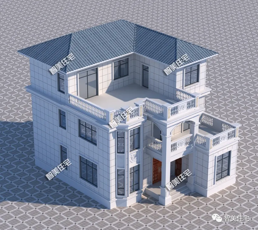 |11×10.5米农村别墅，厨房内带柴火灶，十分接地气