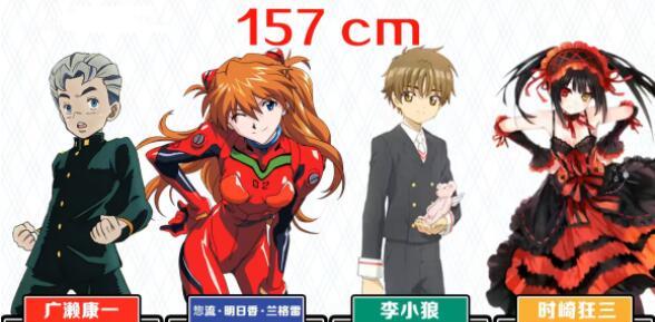 二次元|虽然二次元有身高差，但将每部动漫相同身高的人放一起，有点离谱