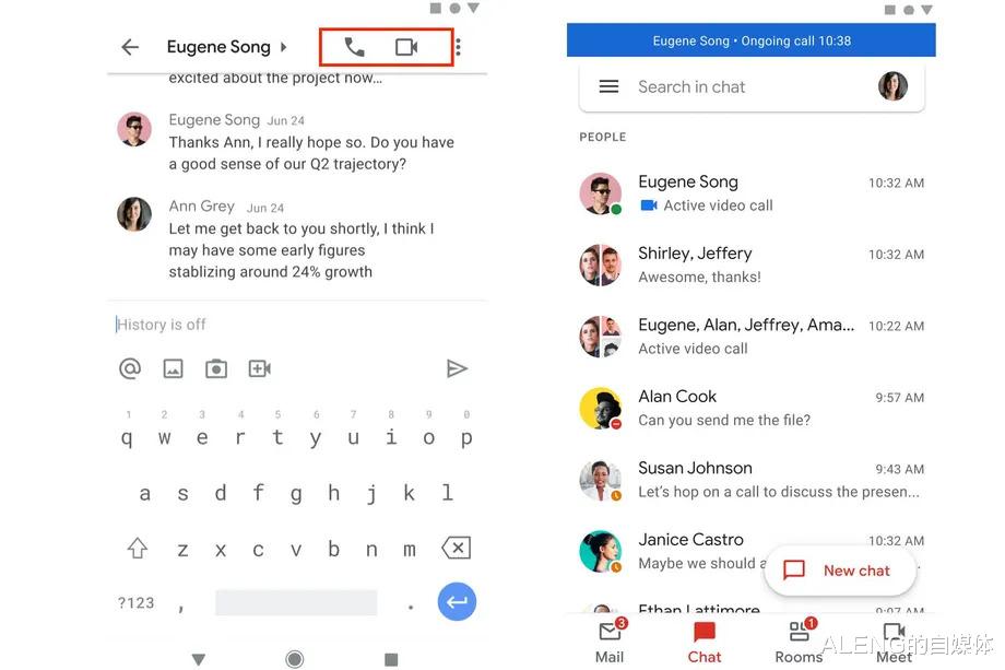 Google|社交之心不死:谷歌Gmail应用增加语音和视频通话功能