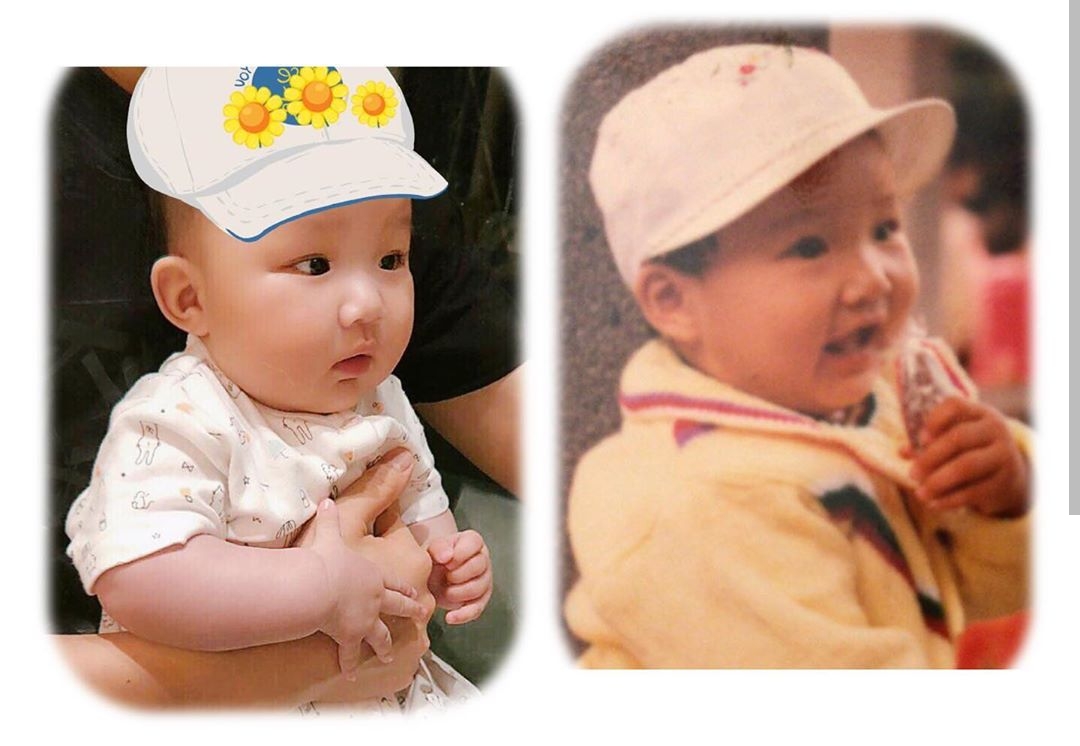 王祖蓝|王祖蓝晒全家福为俩女儿庆生，1岁妹妹很高冷，3岁姐姐镜头感十足