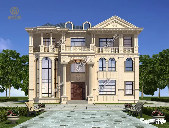 超级豪华的三层别墅,农村建一栋,全村人都羡慕!