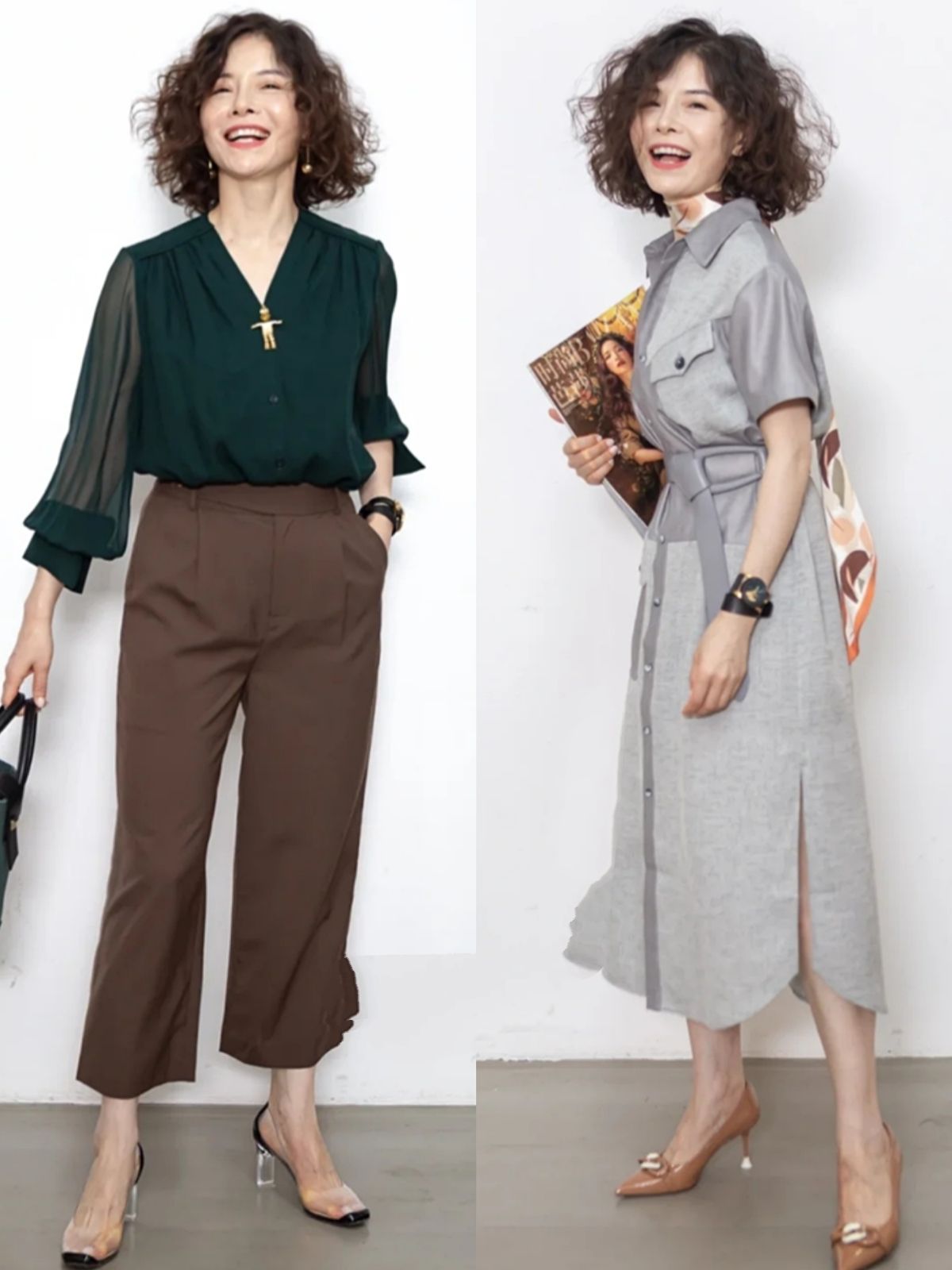 虎哥说衣不二|会穿“高级灰”才是高手,学大龄姐姐的搭配,年过50岁也优雅知性