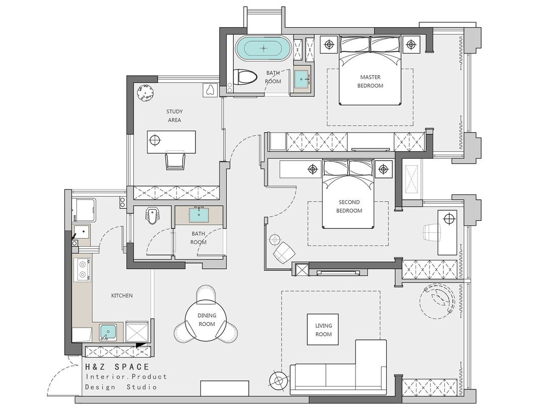 设计师|去除主灯，强调漫反射光，减少直射光的空间，同样可以很明朗迷人