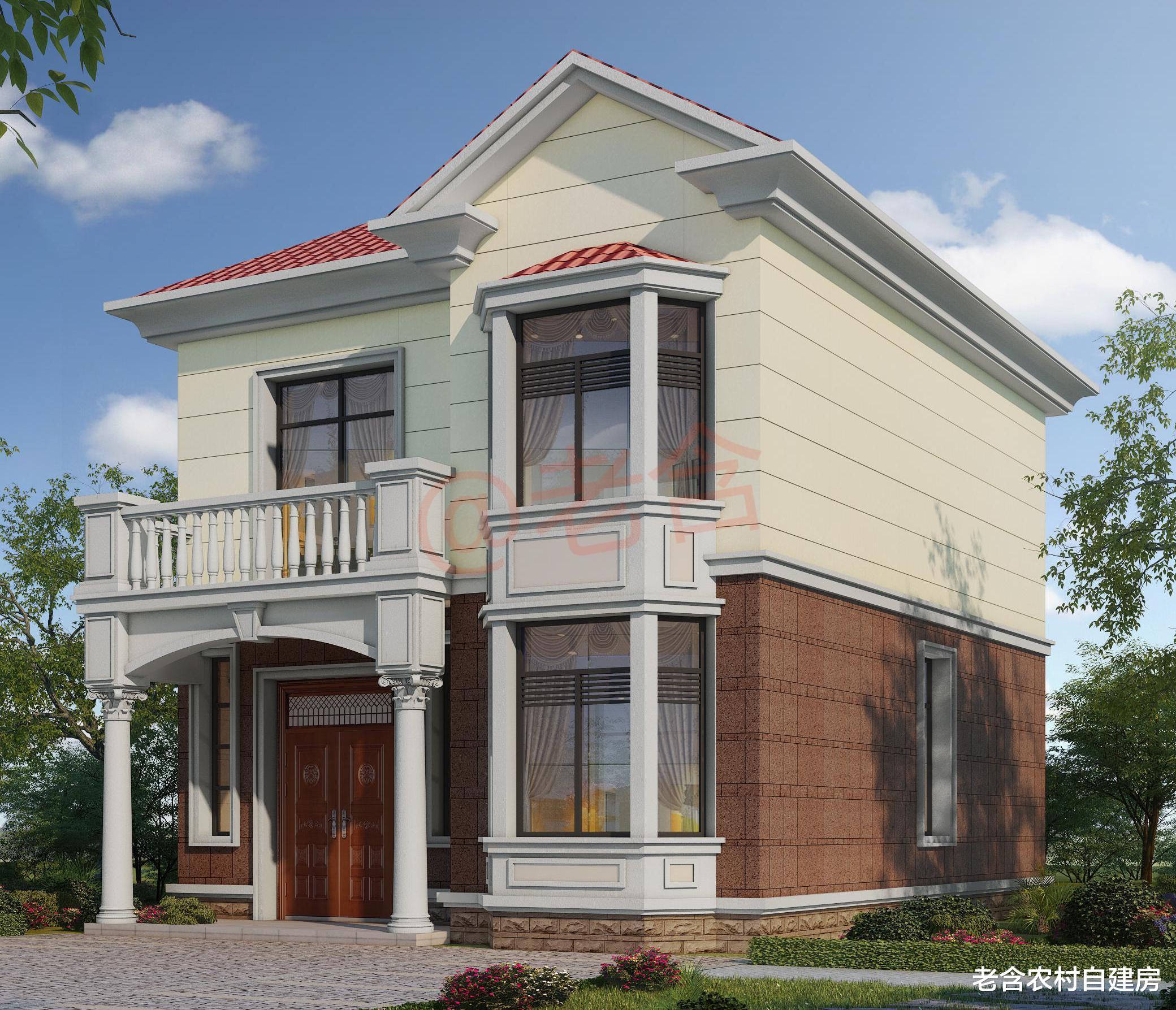 农村小户型的别墅竟可以建得这么“精美”!造价仅花12万,太值了