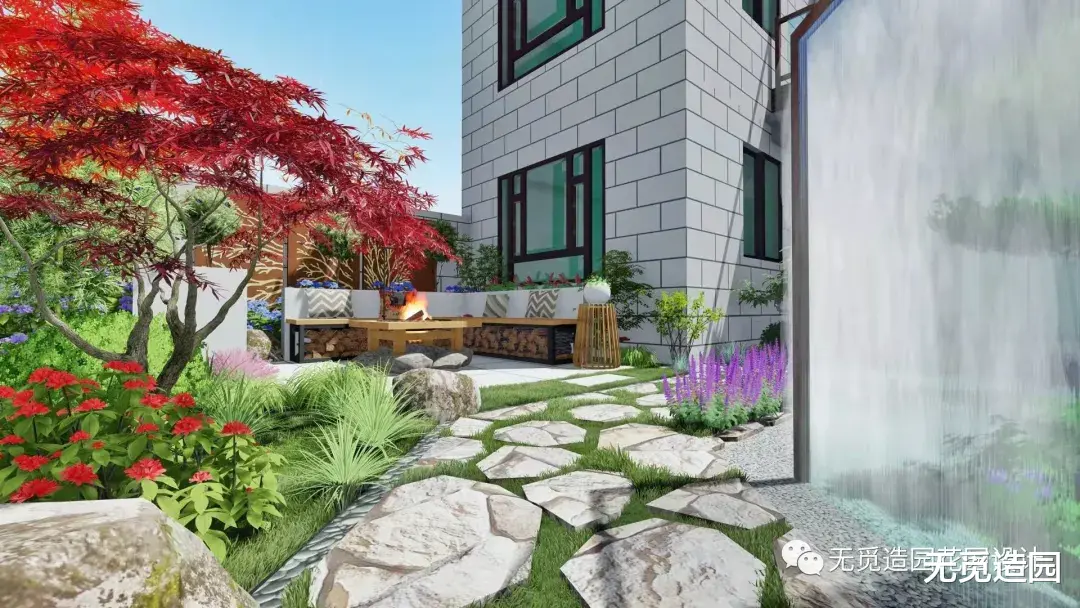 无觅造园：易打理62平简约花园怎么设计呢？