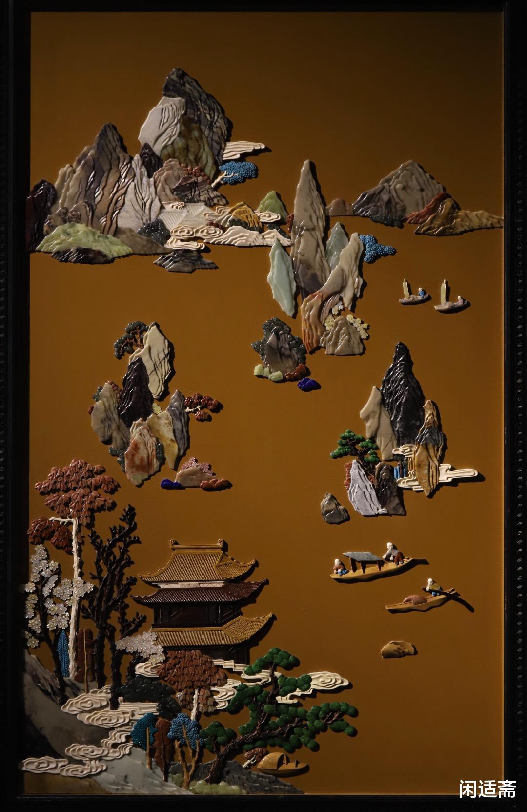 雅室清居，中式家装，百宝嵌挂屏