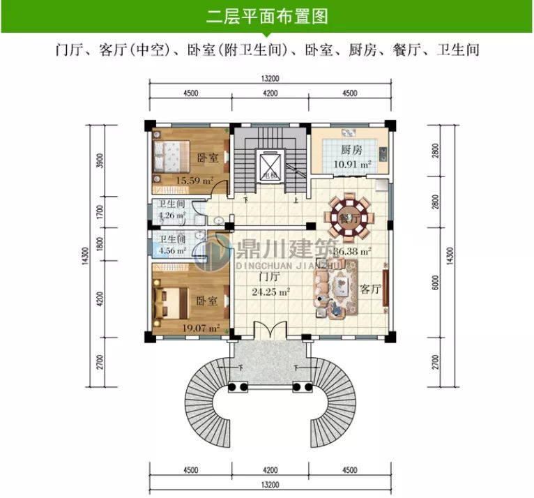 5款风格各异的农村别墅,每一款都有特色,第三款带电梯设计
