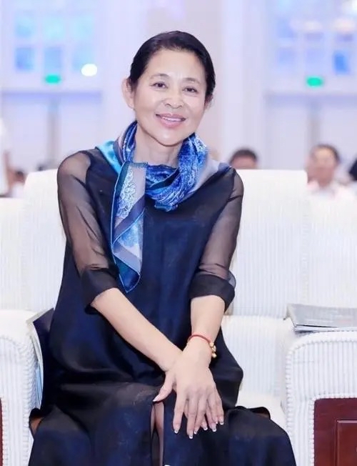 潮帮先生|倪萍走机场真精神，穿“奶奶裙”拎4万大牌包，还搭花丝巾真洋气