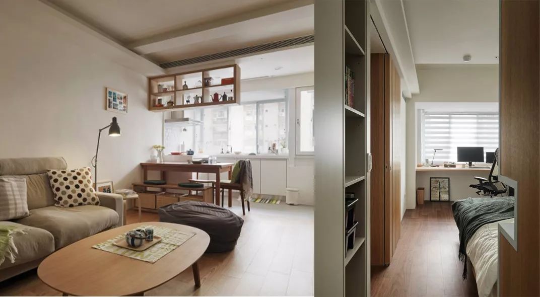 |小户型yyds！看人家这套43㎡MUJI风小公寓，1㎡都不浪费！