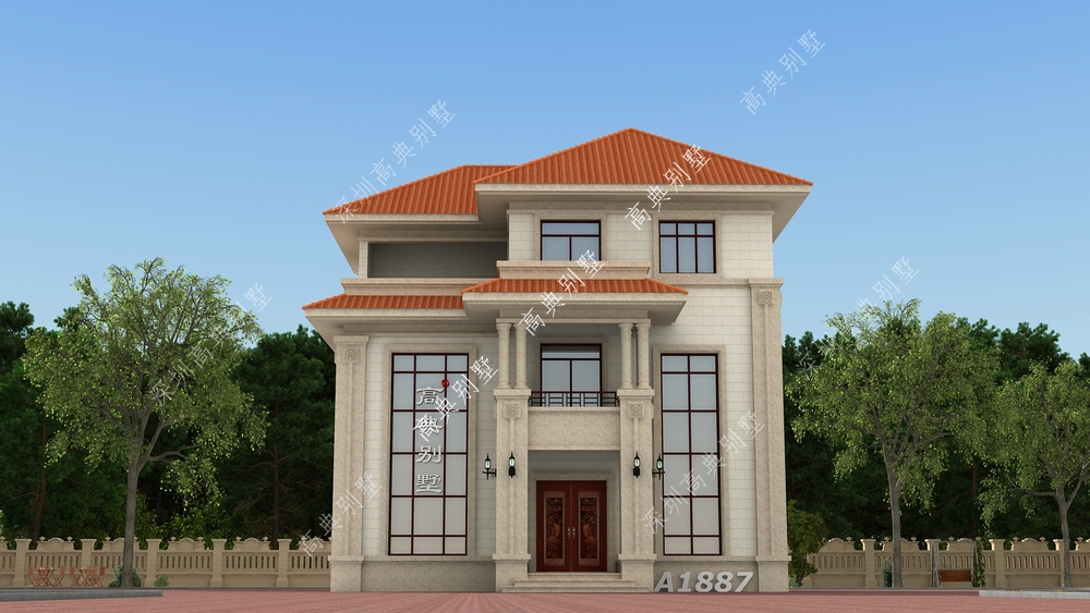 带露台的欧式别墅,非常耐看,居住舒适度无需怀疑,大家喜欢吗?