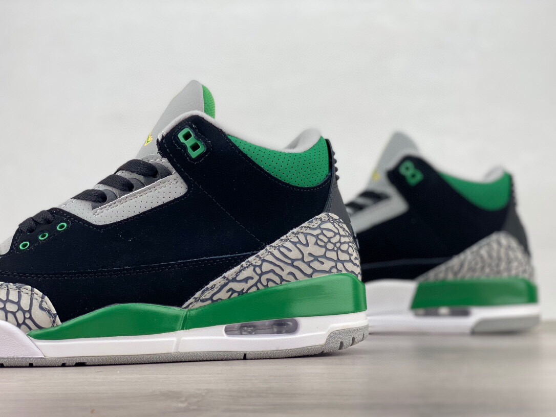 莆田鞋匠|Air Jordan 3 Retro \"Racer Blue\" AJ3 乔3黑绿