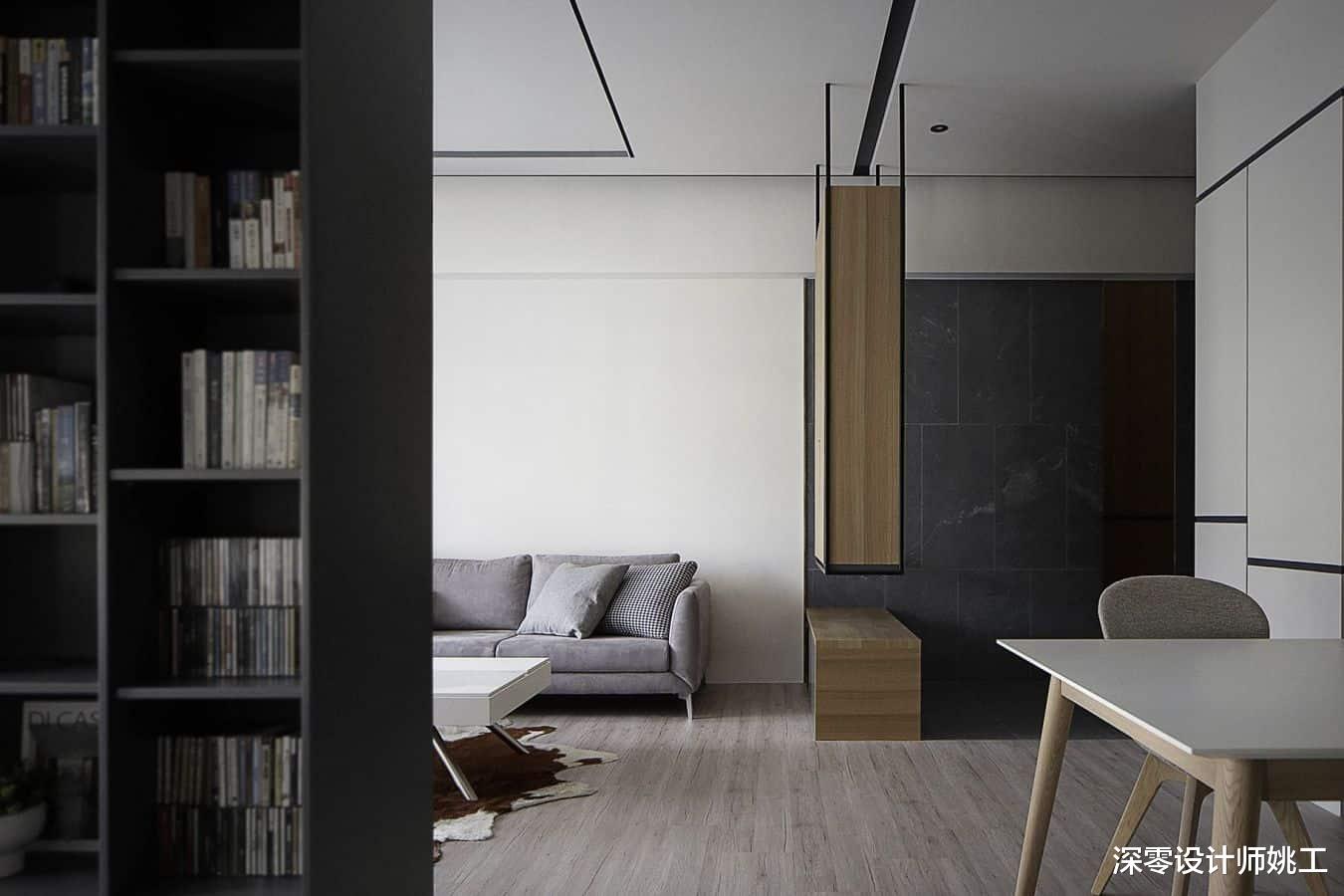 都是99㎡，他家为何如此优秀，电视墙正反2用，收纳翻倍多间书房