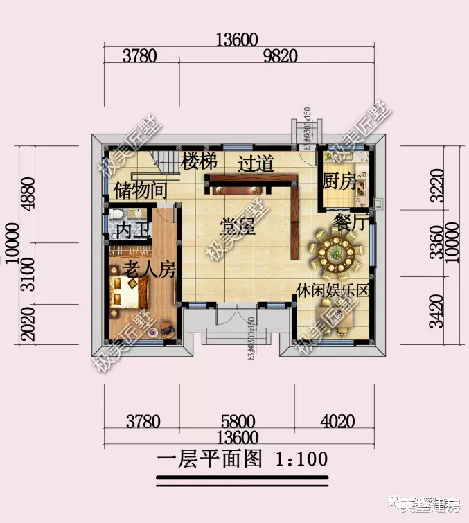 老年小妙招|13.6X10米,二层新中式别墅,精美绝伦!