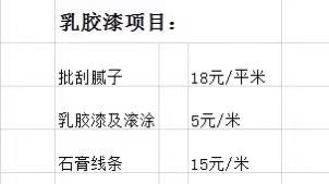 曲靖江水平|分享家装最全项目，请收藏！（附报价单）