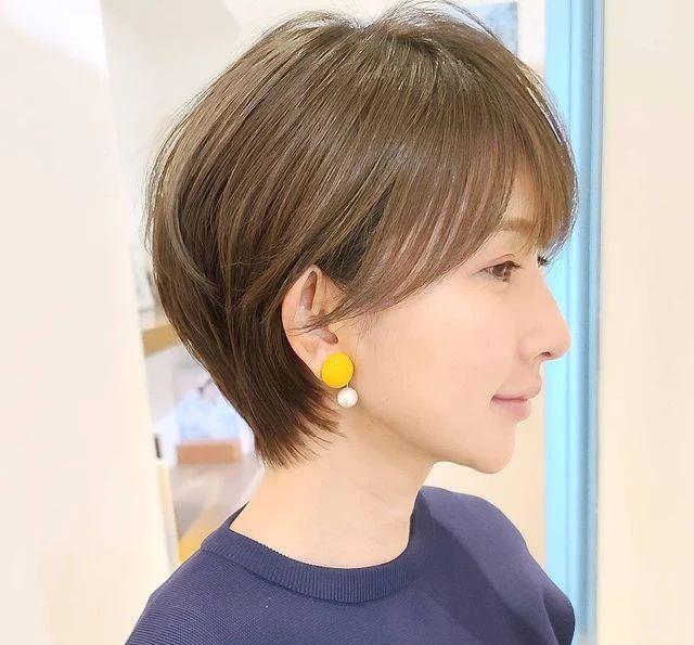 短发|2021年日式短发走红，适合30岁女生的短发，这么剪就对了！