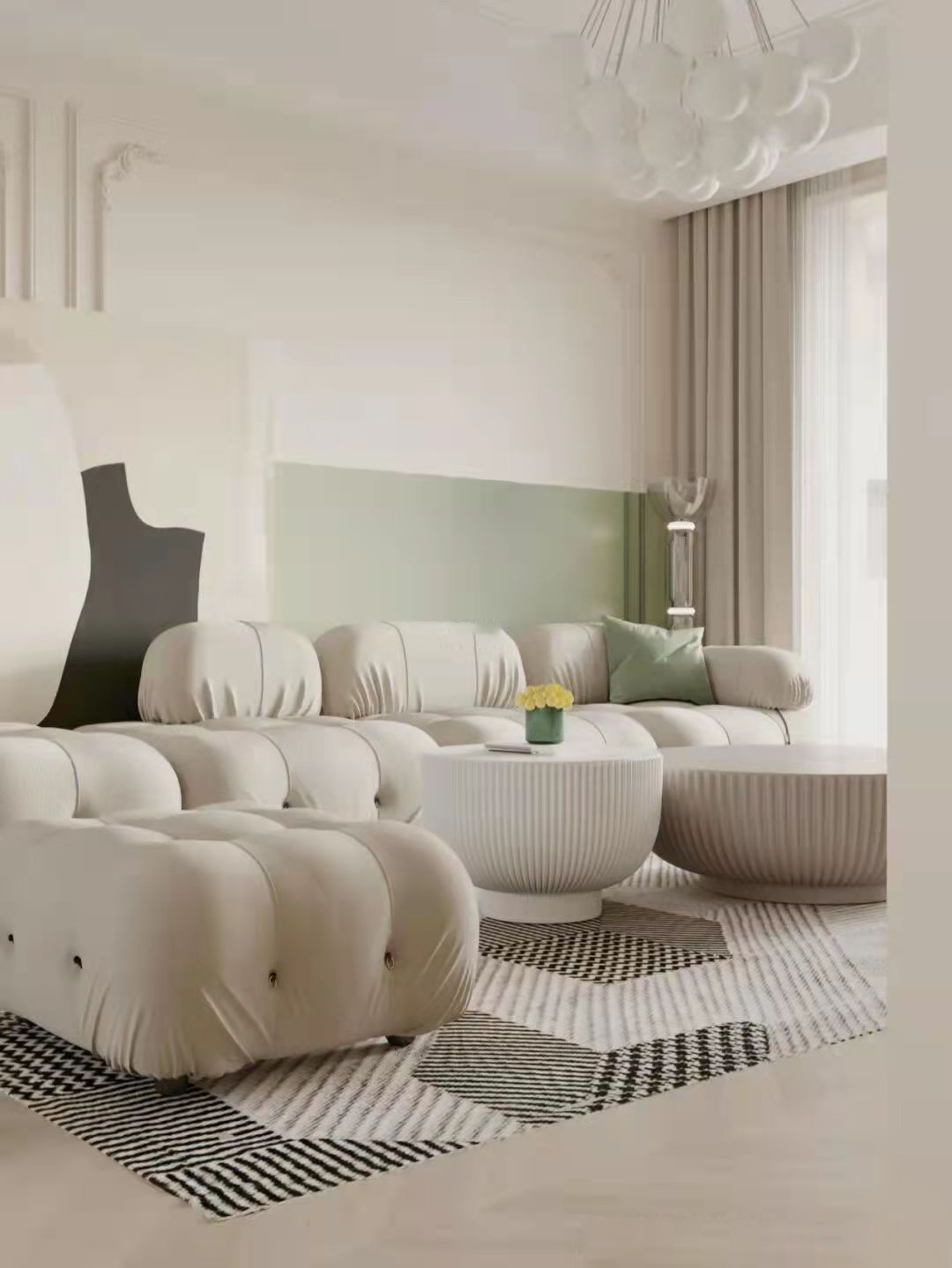 现代法式优雅奶咖精致且温馨