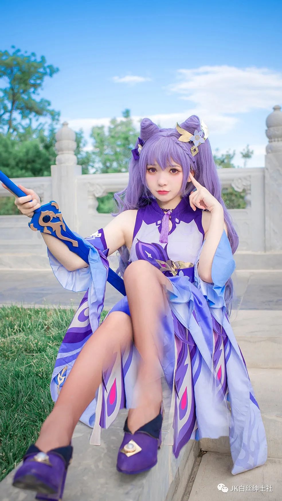 |cos：二次元cos大赏原神刻晴cos正片@十一