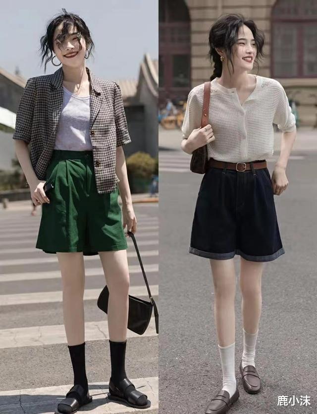 鹿小沫|夏季还是更喜欢穿短裤，学学博主的“一裤多搭”，搭配简单却高级