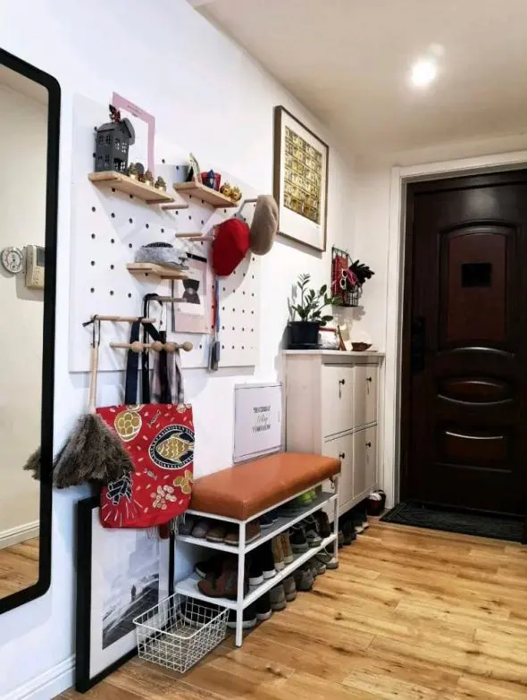 玄关只知道装柜子?这样设计可以玩出花来,惊艳整个小区!