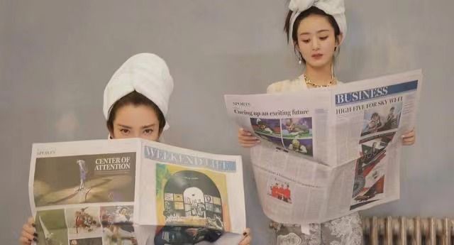 淘鱼时尚 李冰冰赵丽颖拍大片，同穿“浴袍装”温柔甜美，看不出14岁年龄差