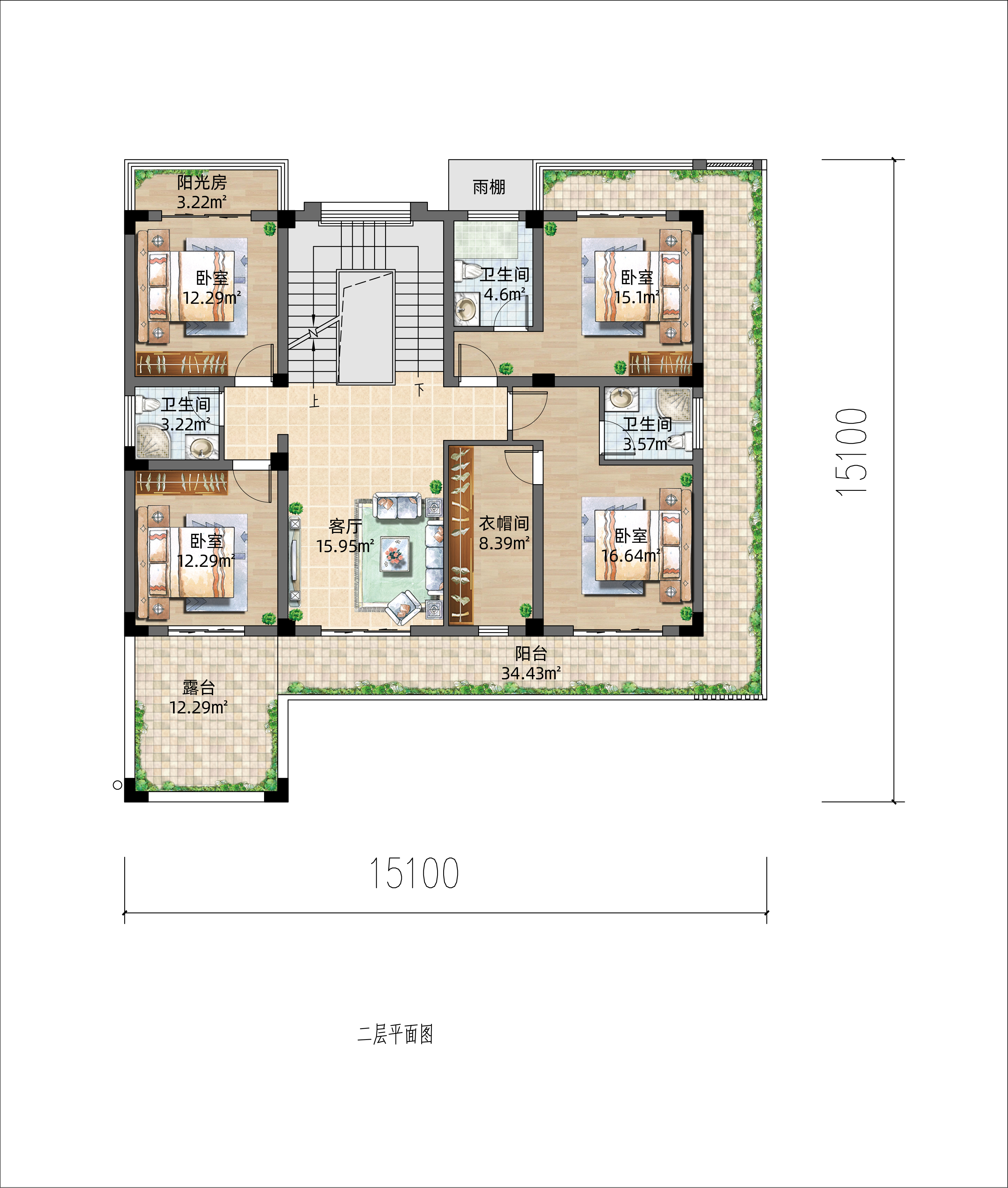 |现代二层半住宅,喜欢大面积的室外空间吗