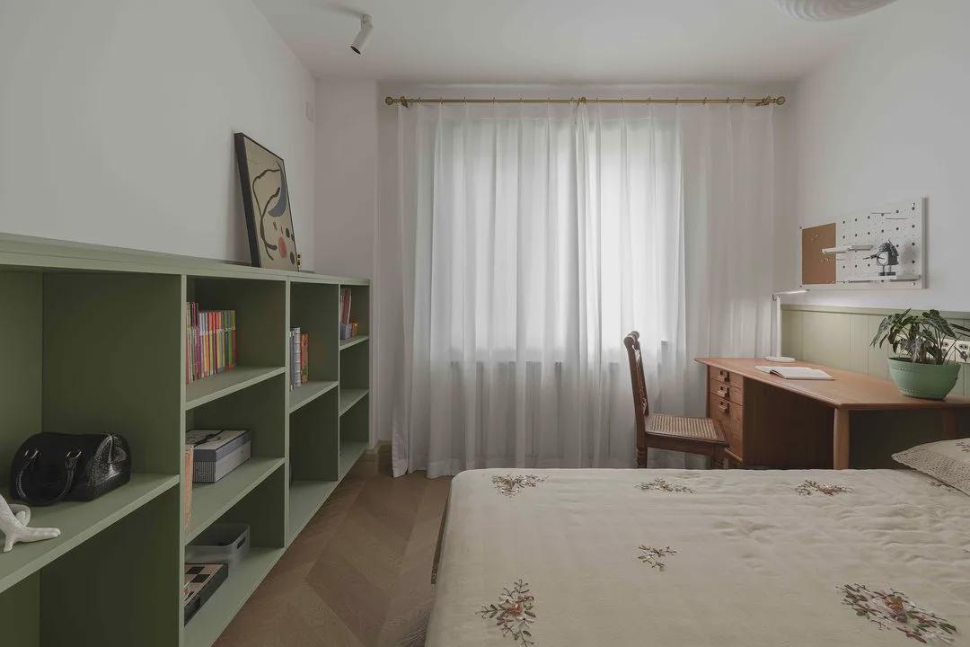 90㎡旧屋变复古两居,推开门重回90年代的家