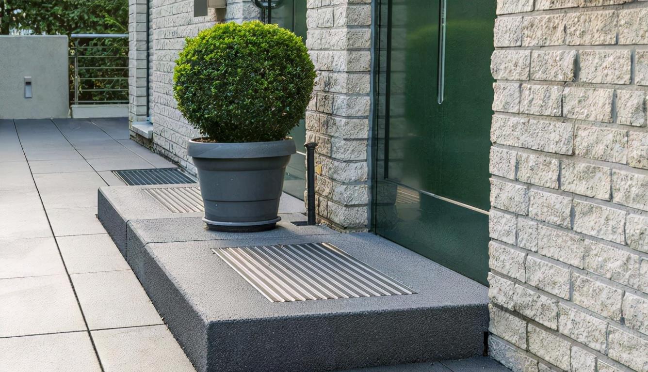 入户这样抬高10公分，解决雨天的烦恼，还多了个景观