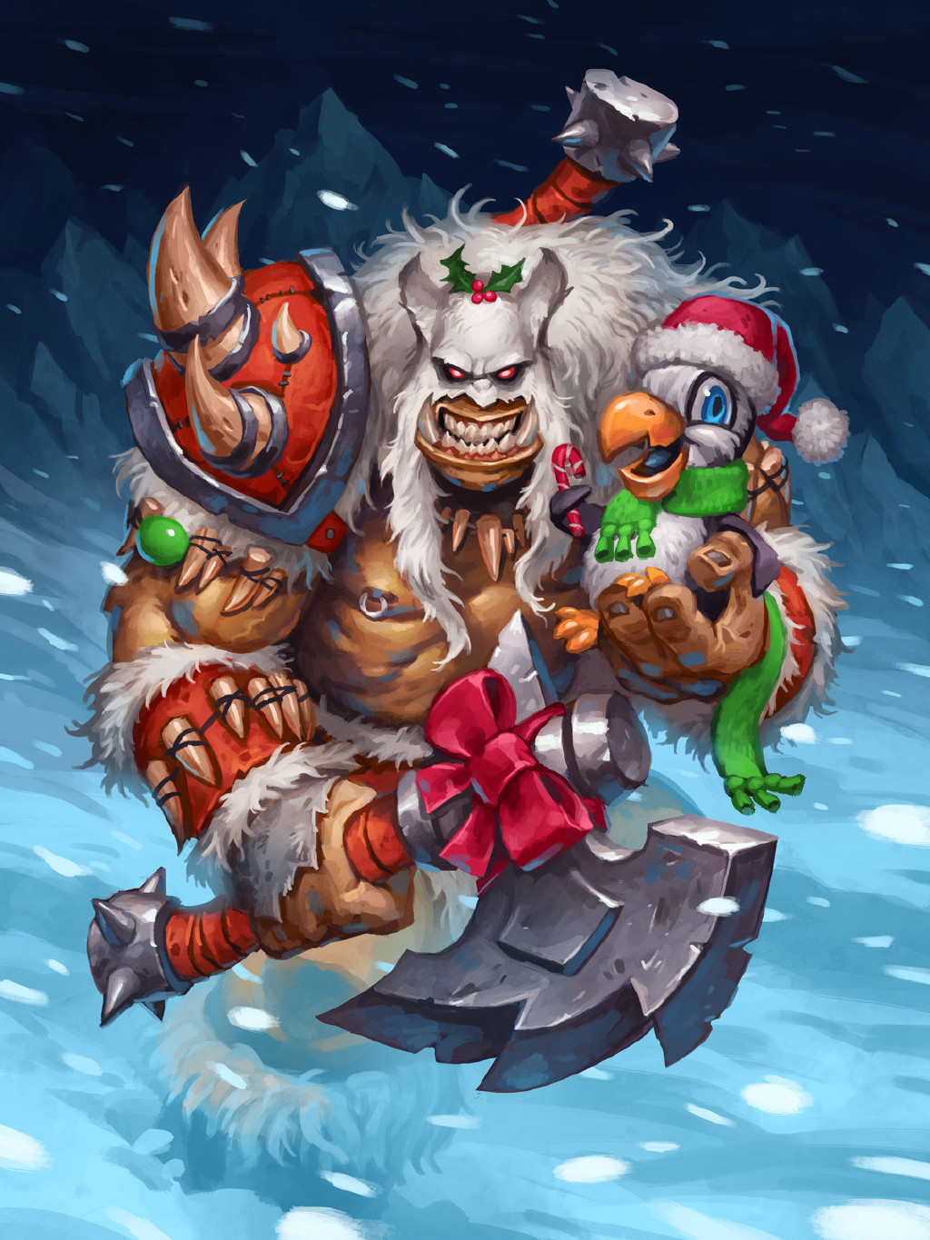 炉石传说|炉石传说:冬幕节皮肤的背景小彩蛋,虽然买不起,看看总行吧?