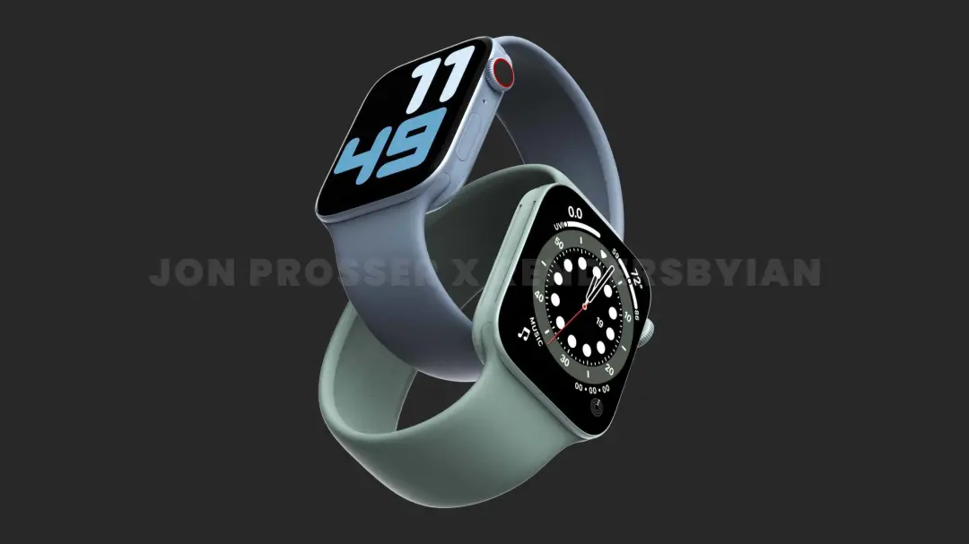 Apple Watch|像iPhone 12一样的直角边，这样的Apple Watch 7 你喜欢么？