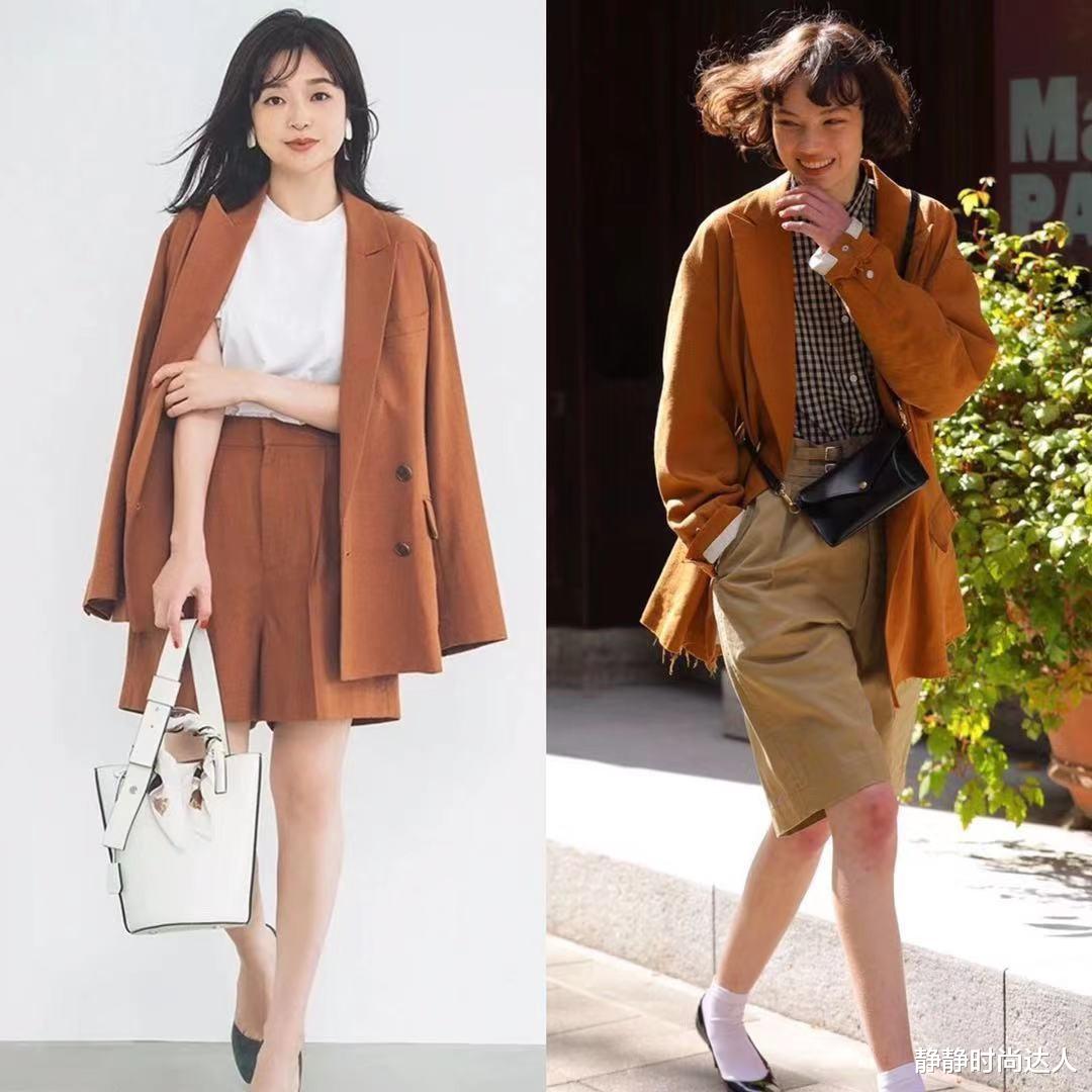 穿衣搭配|夏天的短裤不止休闲一种穿法！知性简约的搭配，上班穿也大气