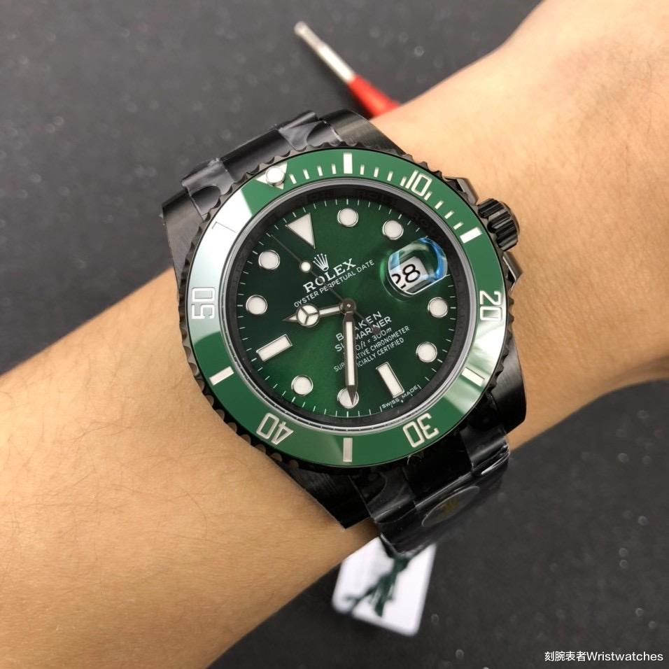 刻腕表者Wristwatches|V6厂劳力士Blaken绿水鬼改装复刻表测评！
