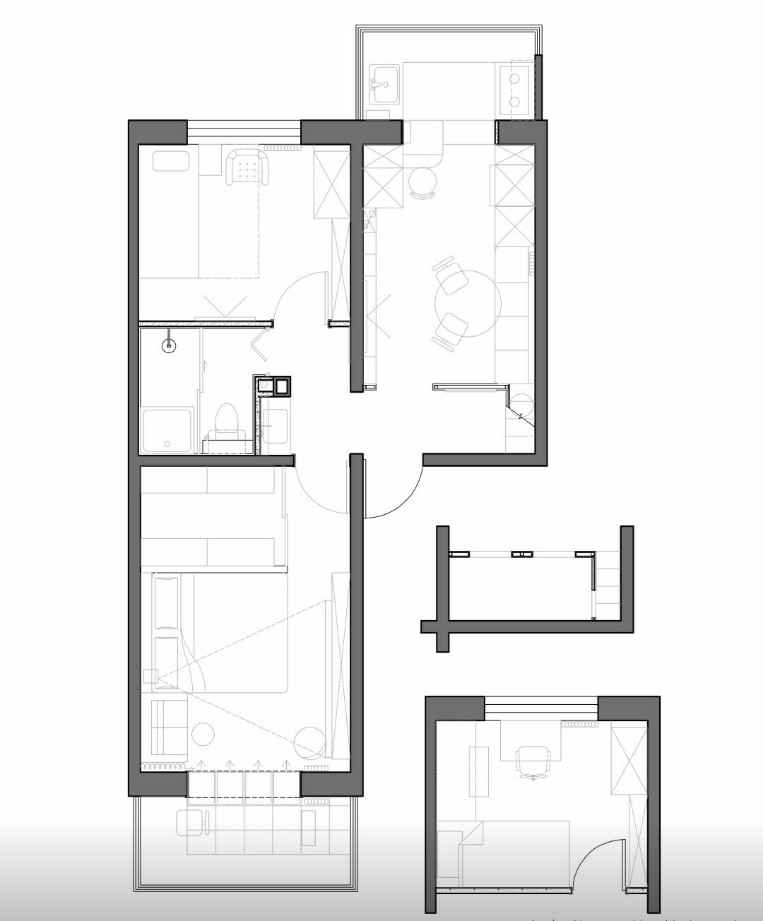 新住家居|北京一家五口挤49㎡小家，空间丝毫不浪费，住起来超顺心！