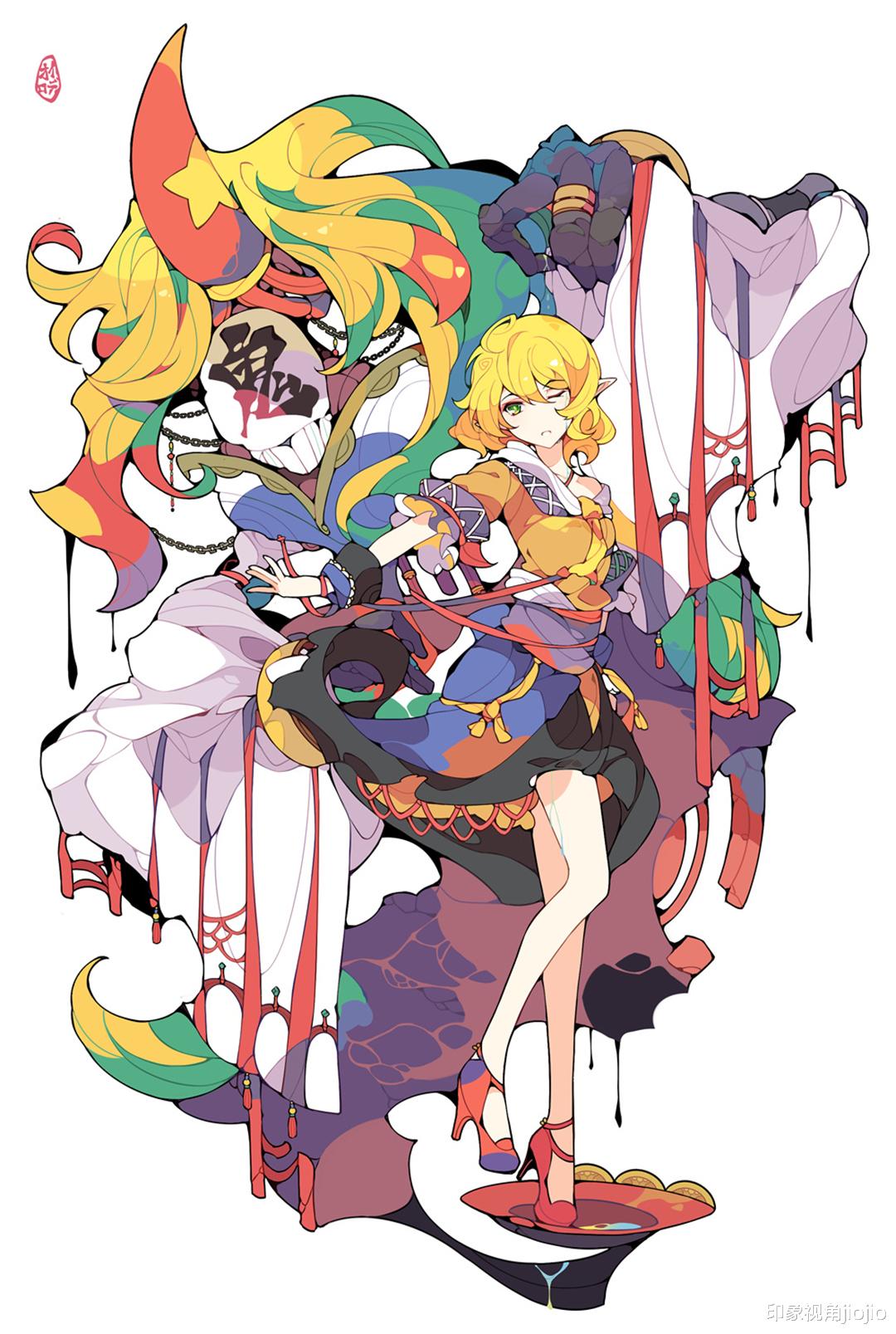 同人|可爱的同人美少女插画，赛璐璐与华丽的高级调和